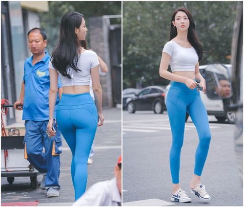  瑜伽裤正妹身材太惹火,路边秃头大叔反应很诚实