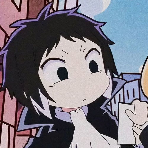  动漫男头文豪野犬芥川龙之介q版无水印男生头像