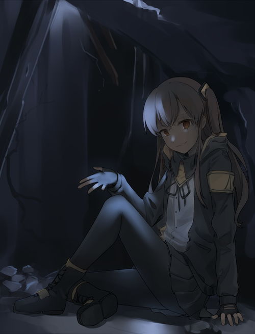  二次元夹克衫动漫少女,英姿飒爽