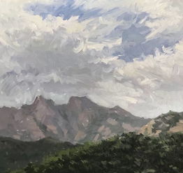  课程推介春季写生苍松滩头间,绘浪翻山叠