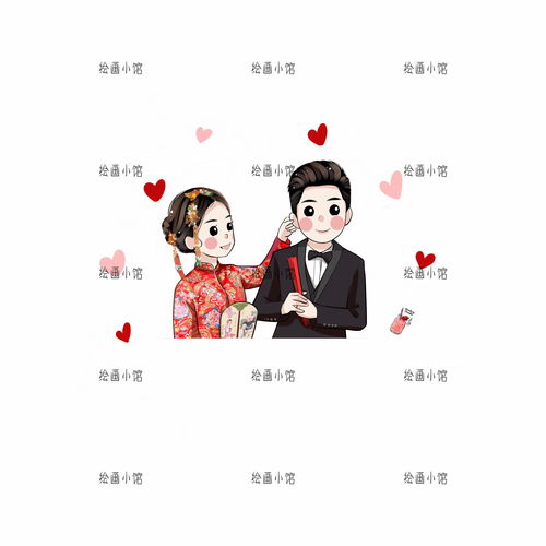  彩萌手绘真人漫画定制卡通q版照片转绘画情侣头像装饰礼物