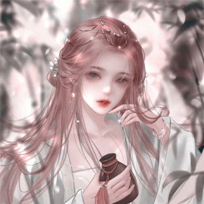  古风喝酒手绘神仙女生动漫头像图片,好看的头像图片古风