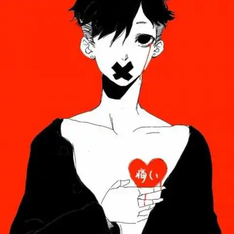  黑暗系血腥头像男生恐怖动漫图片