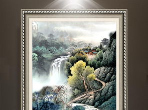  高山流水山水国画风景画水墨画玄关图片设计素材高清psd模板下载66.69mb山水风景画大全
