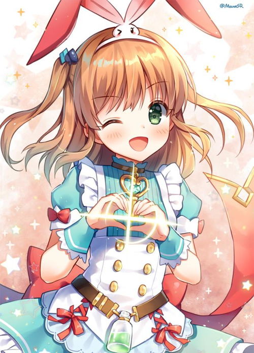  二次元美图,动漫壁纸闪闪发光的美少女