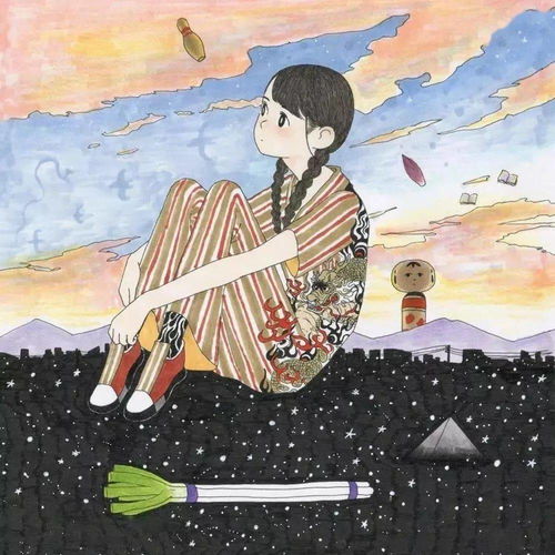  插画女生头像