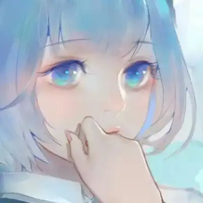 蓝色系女生头像可爱空灵