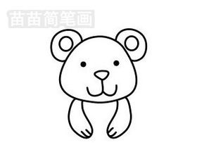  北极熊简笔画图片大全教程