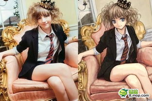  超写实美丽漫画我也想让人画一张