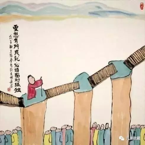  视觉哲理中国画大水漫不过鸭子背