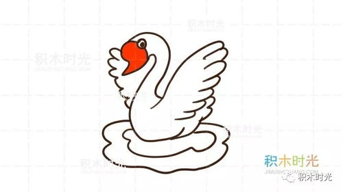  动物简笔画大全画天鹅简笔画
