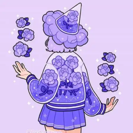 彩色插画头像可爱清新蓝色调女生头像 彩色插画头像可爱清新蓝色调女生头像