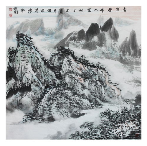  当代中国画山水画家费振国