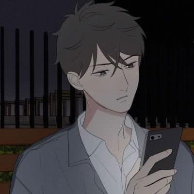  江孑手绘二次元男生头像