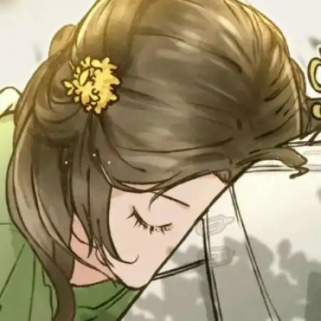  古风手绘情侣头像一对,连微笑都有眼泪