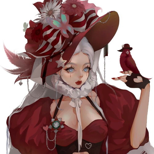  红色系列动漫头像心里和你说了不止一万次幸会