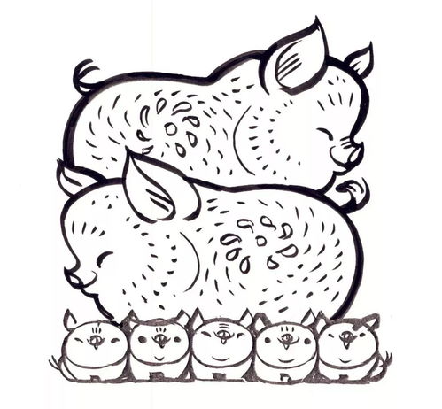  齐白石徐悲鸿黄胄黄永玉韩美林画的猪,别有意趣