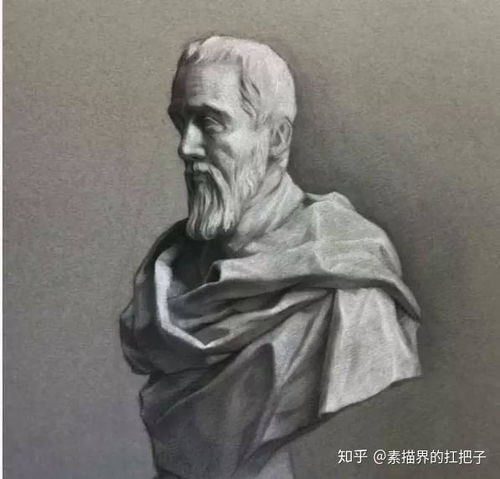 大神的素描步骤图,拿去临摹
