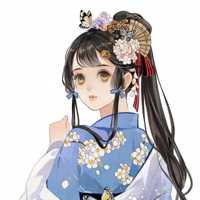  漂亮古风手绘女生头像