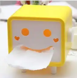  可爱居家创意抽纸盒欧式时尚糖果彩色笑脸圆堆糖,美好生活研究所