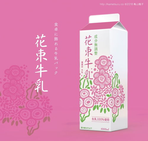  设计合集很萌很卡通的牛奶包装设计