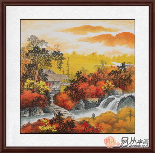  餐厅装饰画怎么挂好看精美的小品山水画才是点睛之笔