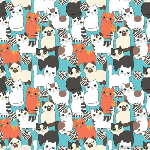  卡通猫狗设计图