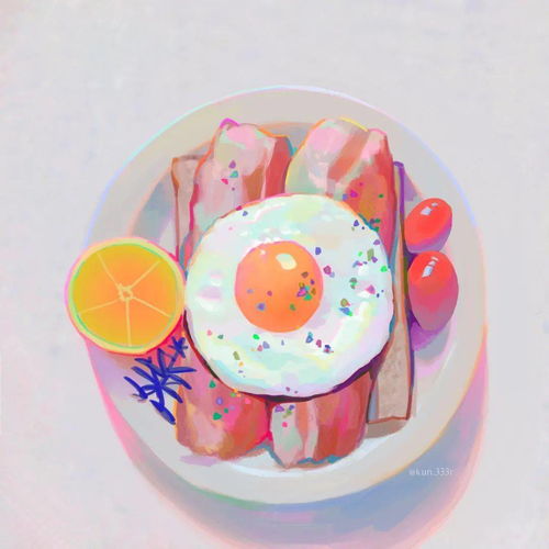  糖果色静物