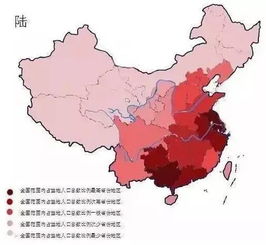  中国姓氏分布图曝光看你的本家哪里最多