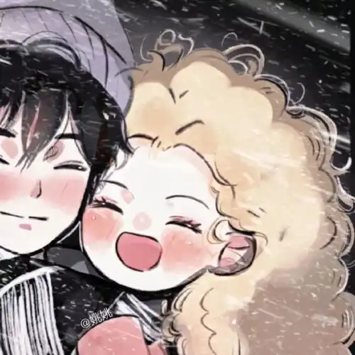  日系ins风动漫情侣头像