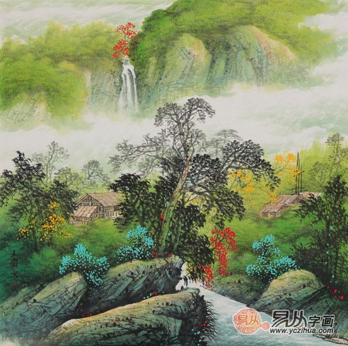  方寸之间彰显山水之美国画斗方山水画作品欣赏