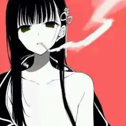  求一张女生抽烟漫画图