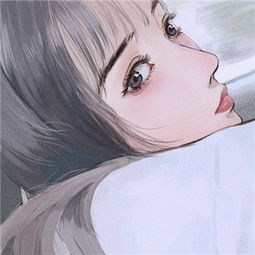  长发女生唯美时尚手绘头像2018无论爱情友情都希望一辈子