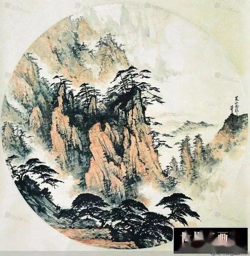  董寿平扇面国画作品敬赏