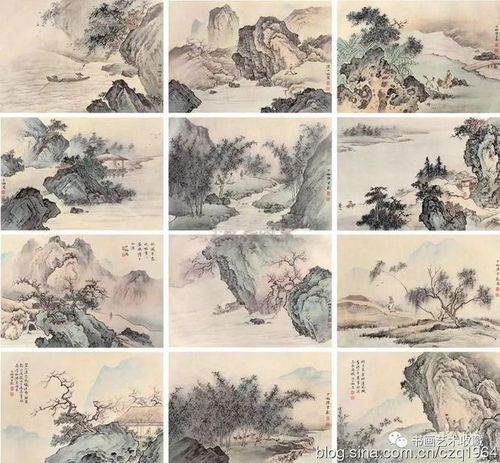  国画名家陈少梅山水画精选
