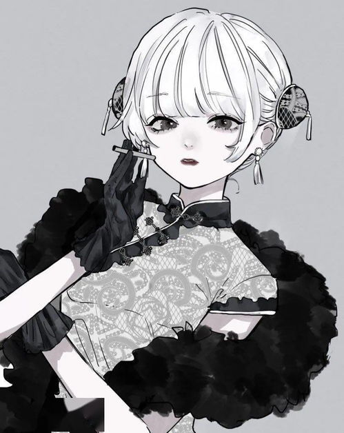  插画壁纸头像暗黑系精致洛丽塔漫画美少女姐妹闺蜜女生最爱