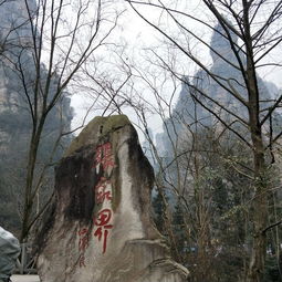 2019年2月春节后的三天假期广州飞张家界天门山武陵源的冰封雪景