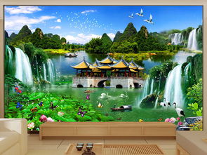 高山流水的头像风景画河