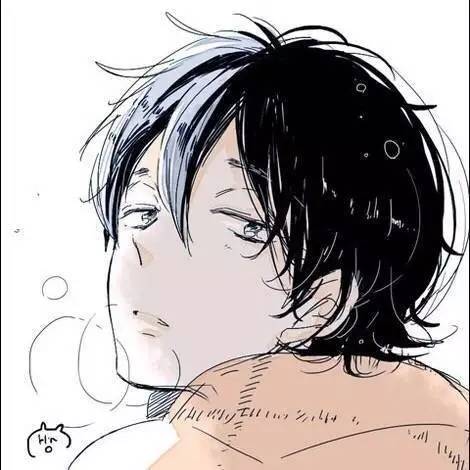  动漫男生头像井蛙不可语海