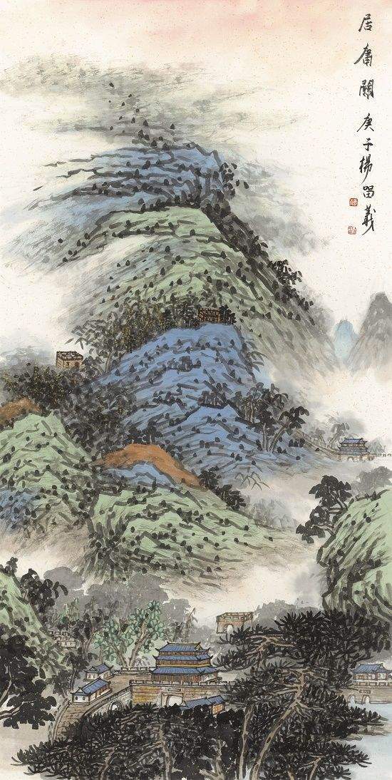  情系桑梓助推乡村文化振兴杨留义山水画作品在家乡展出
