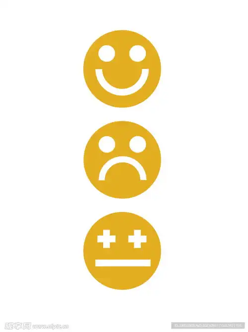  彩色卡通表情笑脸哭脸沮丧图设计图卡通设计