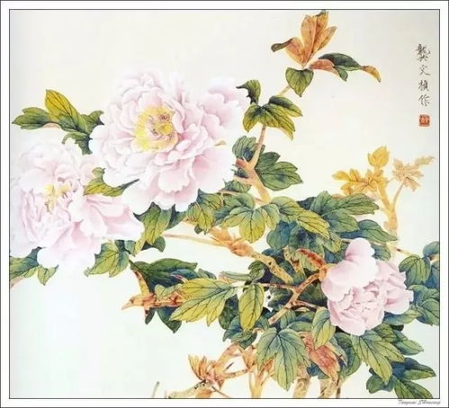  国画牡丹