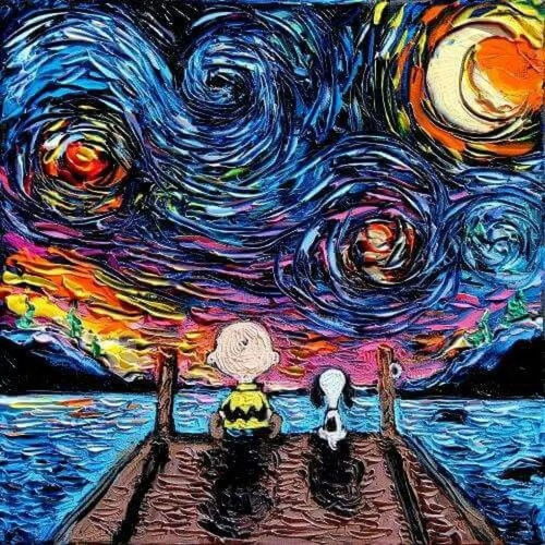  梵高星夜爱好者们的创造力小宇宙