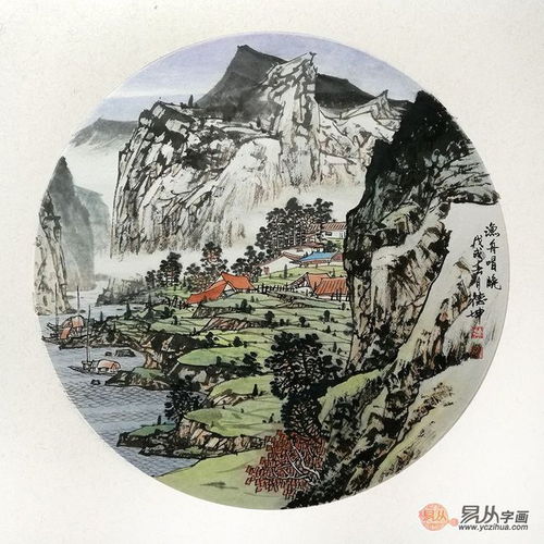 林德坤山水画小品家居装饰的妙品佳作