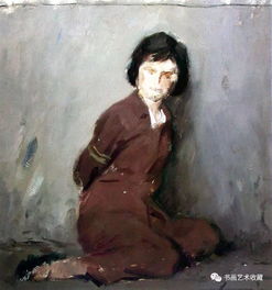  中国油画靳尚谊描绘的女性题材作品