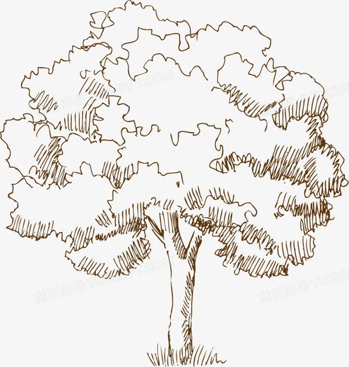  树手绘素描png图片素材免费下载ai格式748786像素熊猫办公