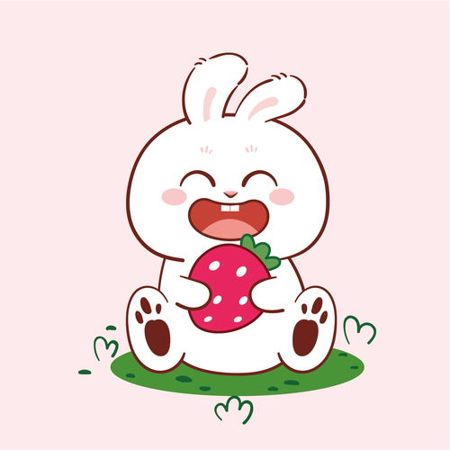  萌小兔134兔子卡通小白兔