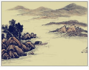  清朝王士祯的题秋江独钓图