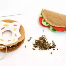  超逼真的不织布食物,看着就让人食欲大开