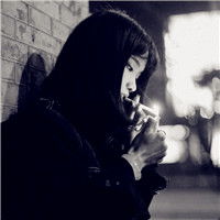  颓废抽烟女生头像,颓废堕落伤感寂寞的女人
